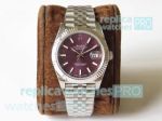 AR Factory Rolex Datejust II Purple Dial Replica Jubilee Watch 41mm